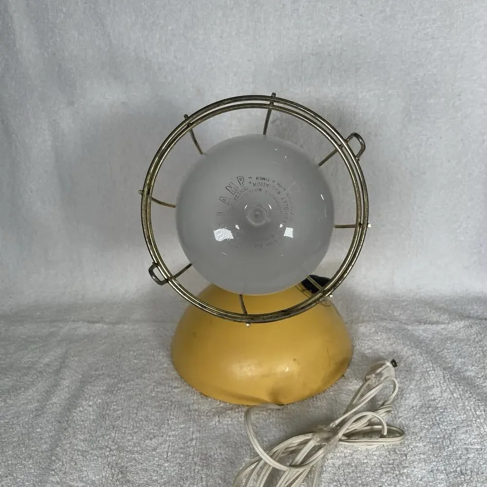 Vintage General Electric Deluxe Time A Tan Sun Lamp RSK6 1984 WORKS